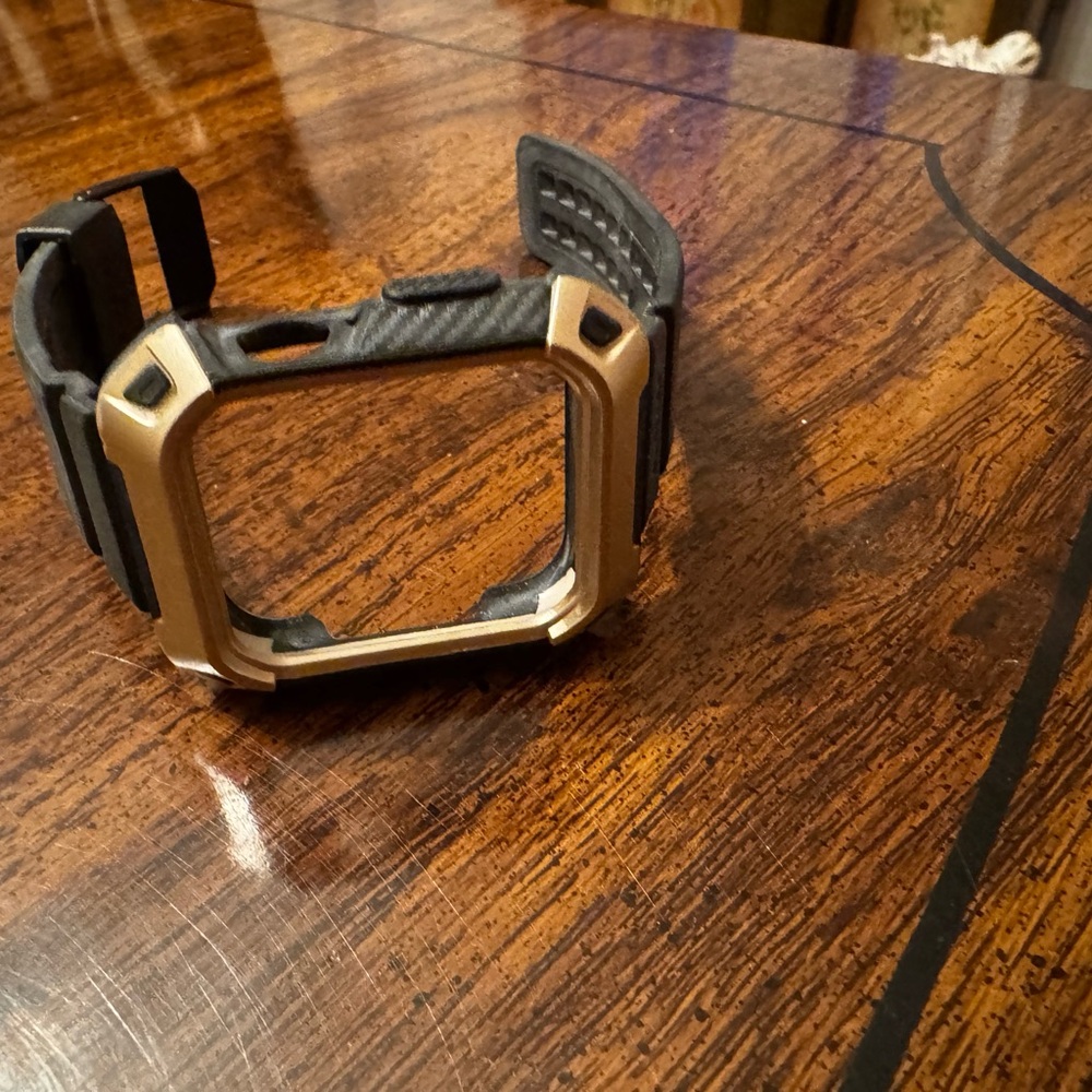 Premium Black and Gold Smartwatch Case